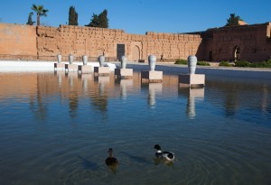 L'oeuvre de Rachid Koraichi au Plais Badii. (c) Yassine Toumi