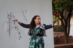Le départ une performance de Chourouk Hriech © Yassine Toumi